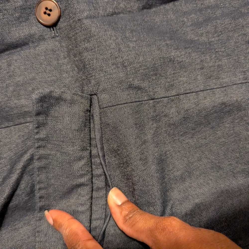Brooks Brothers Women’s Dark Denim Blazer Jacket Two Button Structured Sz4 - Picture 10 of 11